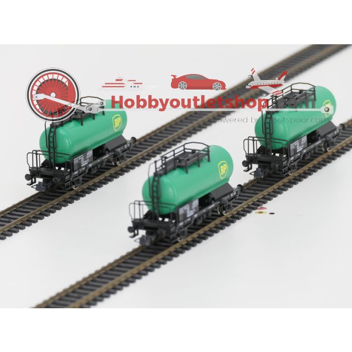 Schaal H0 Roco 56263 A,B,C set van 3 ketelwagons 