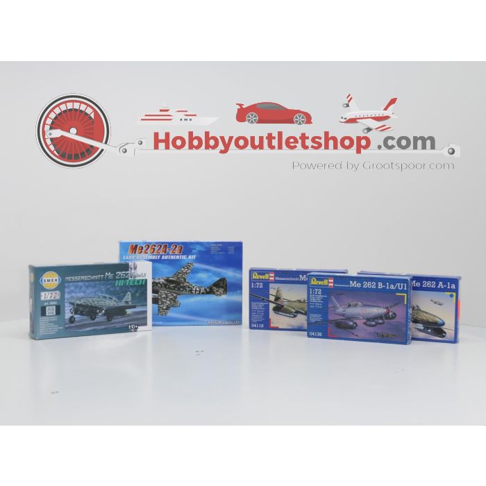 Schaal 1:72 5 bouwpakketten duitse straaljagers/ Me 626 2e wereldoorlog. #4164