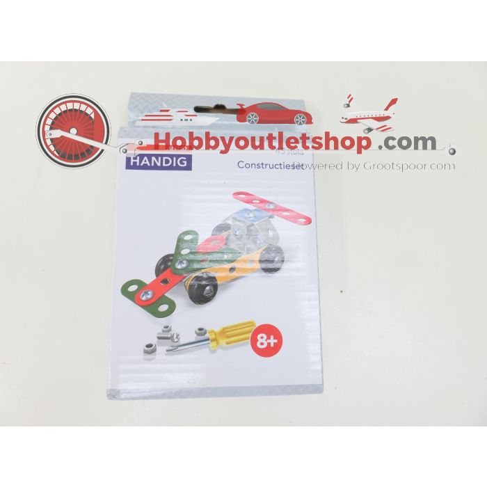 9 Metaal constructie sets, diverse voertuigen.  #6139