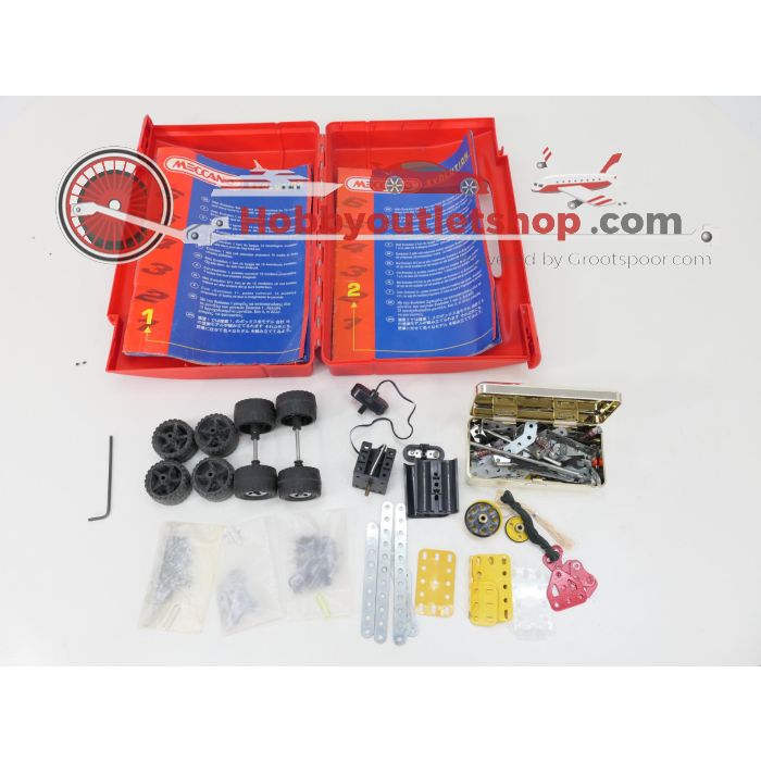 Meccano evolution 1 & 2 inclusief 2 kunststof Meccano koffers. #6140