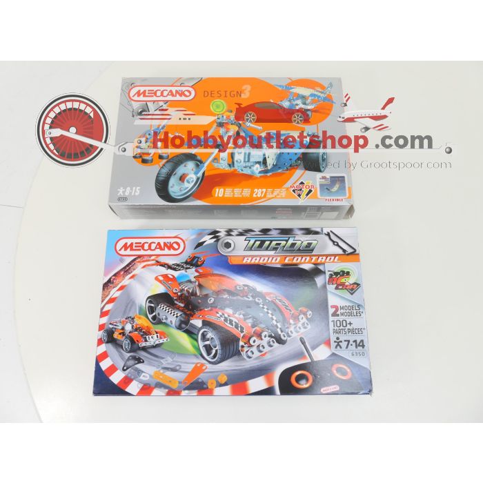 Meccano RC Turbo 100+ 2in1 6450 & Meccano 3 in 1 6700. #6142