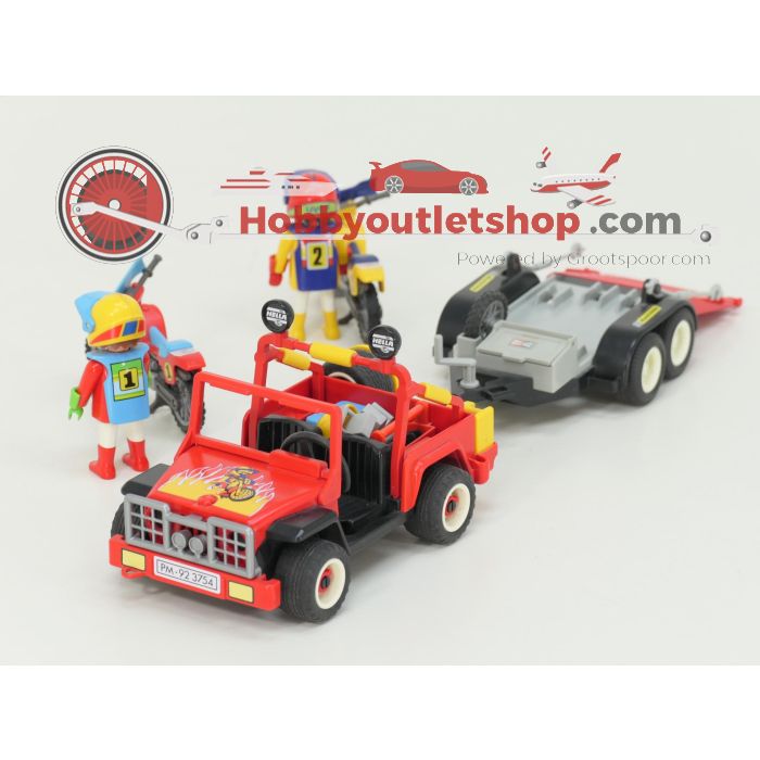Playmobil 3754 Terreinwagen met race motoren 