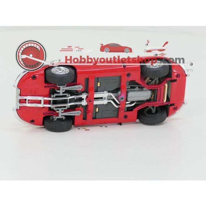 Schaal 1:18 Bburago 3016  Jaguar E-Type Cabriolet 1961 Rood #4232