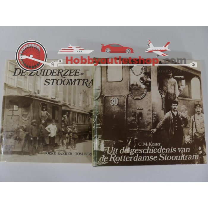 Twee boeken over stoomtrams in Rotterdam en De Zuiderzee,Nederlandse edities #4427