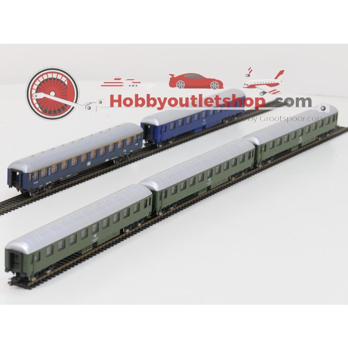 Schaal H0 Lima personenrijtuigen set 5-delig van de DB #5805