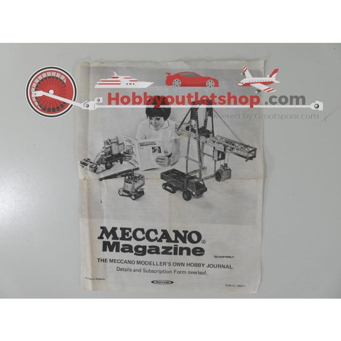Meccano models: 2,3,4,5,6,8,9 zeer uitgebreide en zorgvuldig gesorteerde Meccano set. #6009