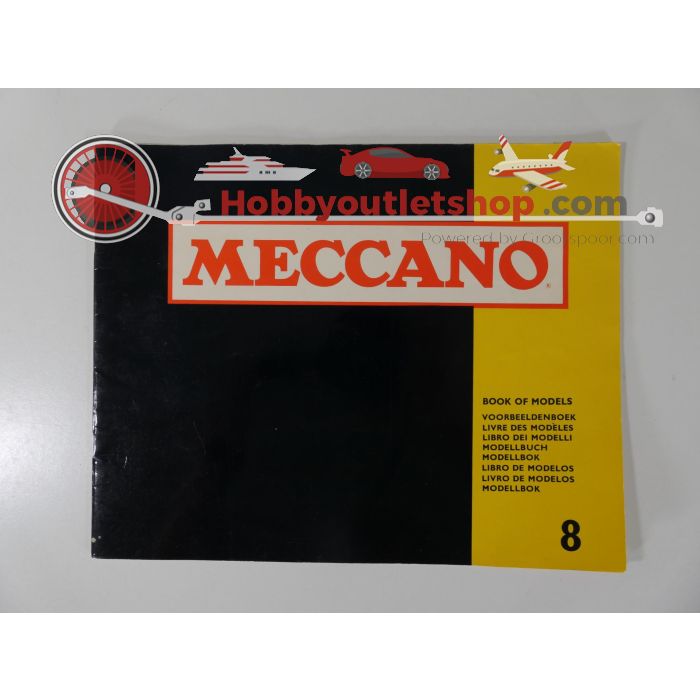 Meccano models: 2,3,4,5,6,8,9 zeer uitgebreide en zorgvuldig gesorteerde Meccano set. #6009