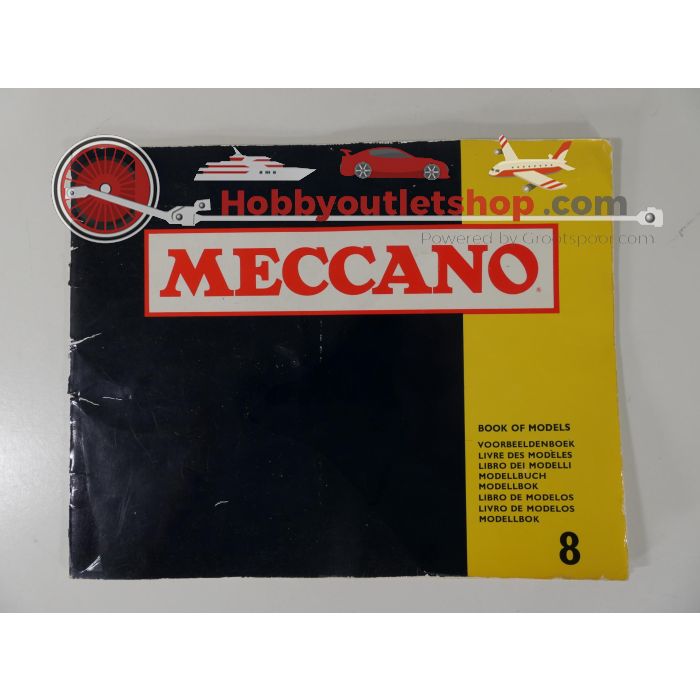 Meccano models: 2,3,4,5,6,8,9 zeer uitgebreide en zorgvuldig gesorteerde Meccano set. #6009