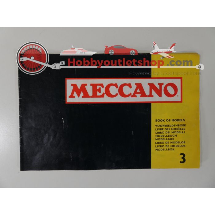 Meccano models: 2,3,4,5,6,8,9 zeer uitgebreide en zorgvuldig gesorteerde Meccano set. #6009