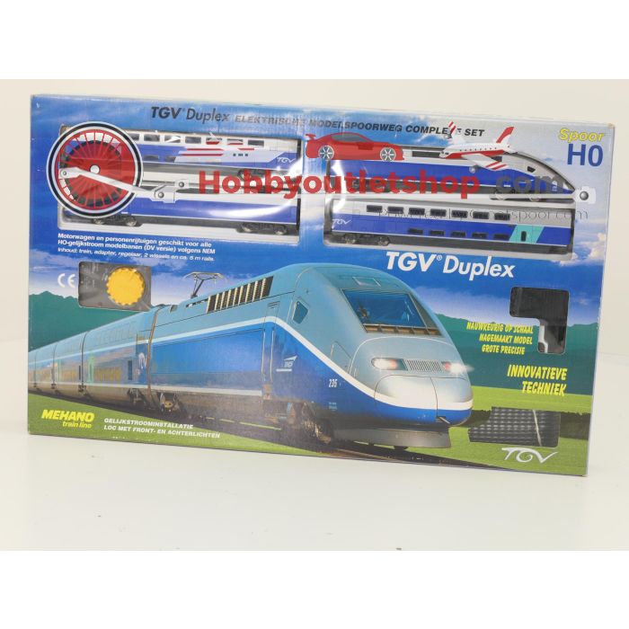 Schaal H0 Mehano T681 startset met de TGV Duplex van de SNCF #5838