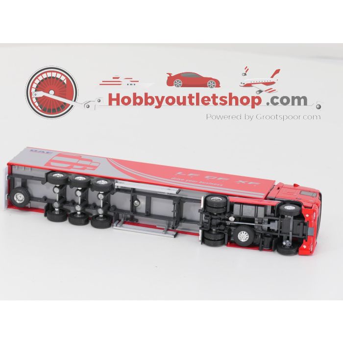 Schaal 1:50 Tekno 52804 DAF 95XF/430 Space Cab 2 as Trekker met 3 as Gesloten oplegger 2003. #6090 - sku: 20240816015244 - Gebruikt - Redelijke staat - Afbeelding 6