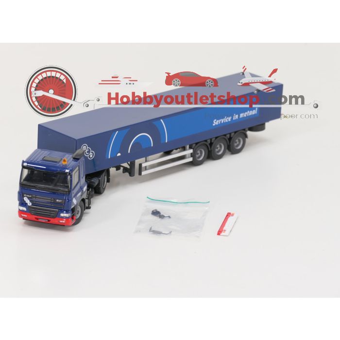 Schaal 1:50 Tekno MCB DAF CF85 trekker met staaloplegger. #6094