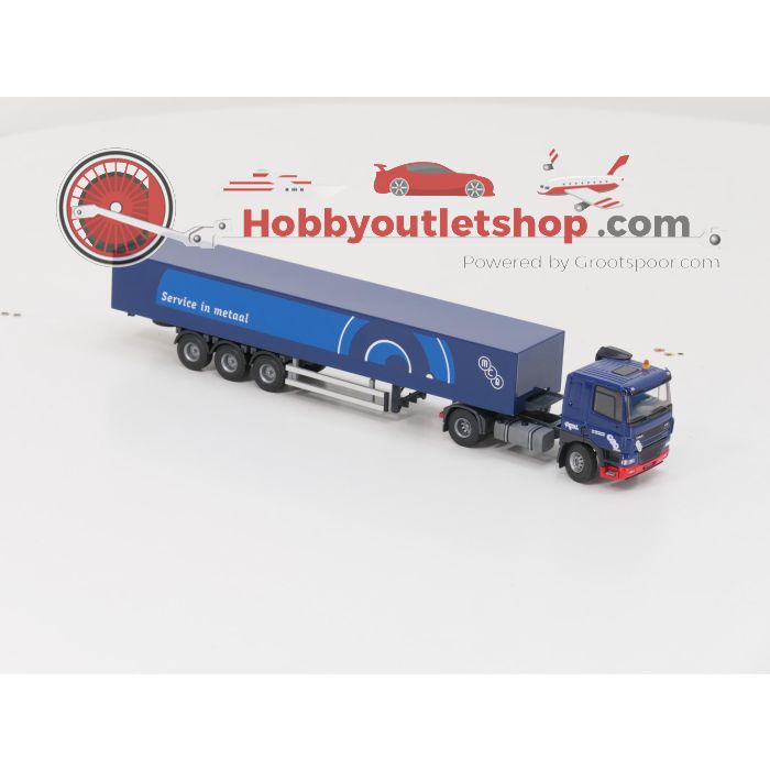 Schaal 1:50 Tekno MCB DAF CF85 trekker met staaloplegger. #6094
