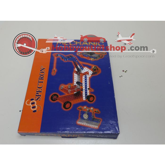 Mechanic metal construction set,7 sets voor eindeloos bouwplezier met extra boekjes. Past bij Meccano #6122