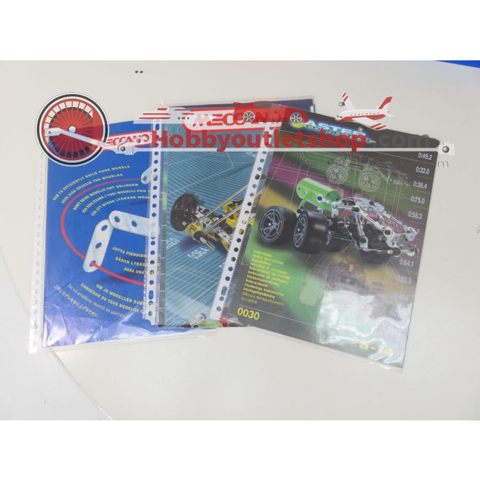 Meccano Evolution set 1 plus Meccano motorsystem & Doos 1 2 & 3. #6124