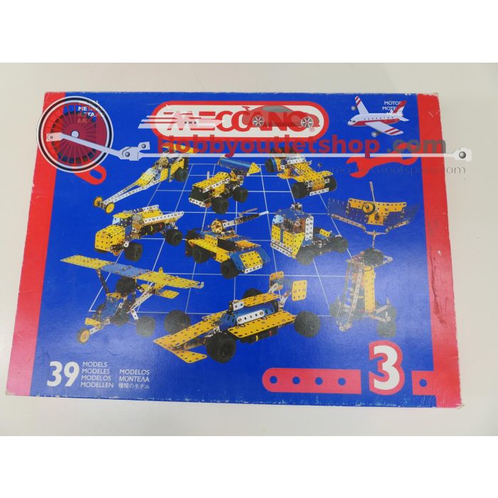 Meccano Evolution set 1 plus Meccano motorsystem & Doos 1 2 & 3. #6124