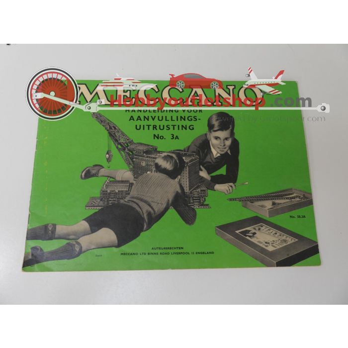 Meccano handleidingen uit de jaren '50 voor uitbreidingssets No. 1a, 2a, 3a en 5a. #6129