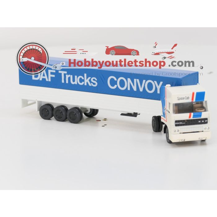 Schaal 1:50 Lion Car Nr.70 DAF 2800-3300 Trekker met oplegger CONVOY. #7014