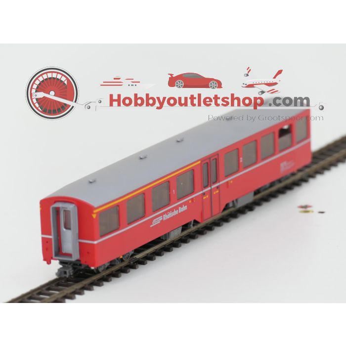 Schaal H0m Bemo 7265 130 Pendeltrein Engadin van de RhB #P242