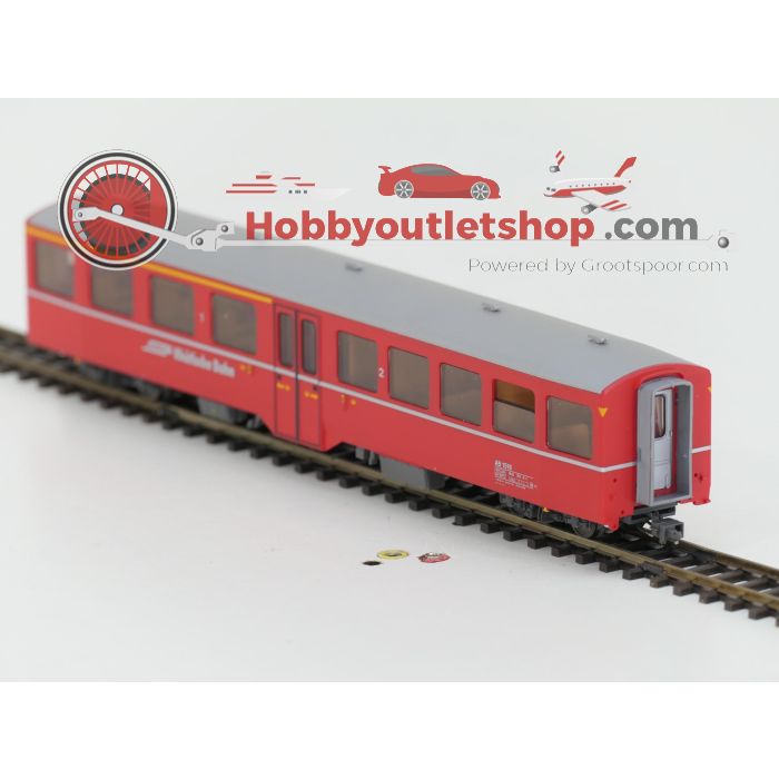 Schaal H0m Bemo 7265 130 Pendeltrein Engadin van de RhB #P242