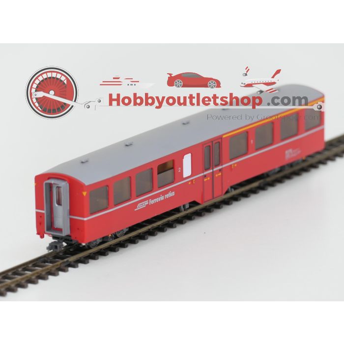 Schaal H0m Bemo 7265 130 Pendeltrein Engadin van de RhB #P242