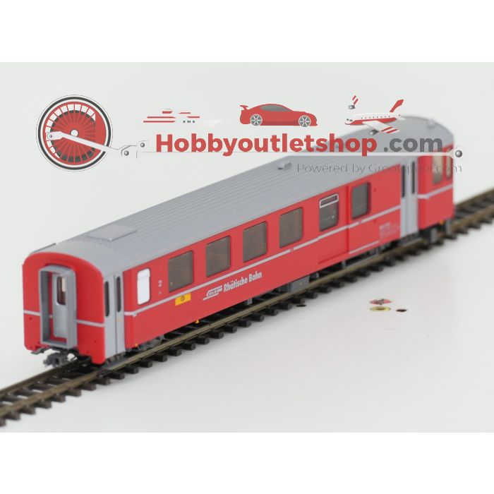 Schaal H0m Bemo 7265 130 Pendeltrein Engadin van de RhB #P242
