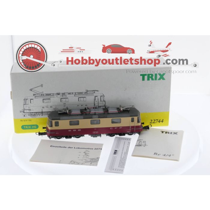 Schaal H0 Trix 22744 Elektrische locomotief Re 4/4 II TEE SBB digitaal #2601 - sku: 20221201105530 - Gebruikt - Zo goed als nieuw - Afbeelding 4