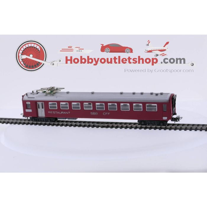 Schaal H0 HAG 405.03 Schweizerische Bundesbahnen (SBB) /  Chemins de fer fédéraux Suisses (CFF) restauratiewagen #P12