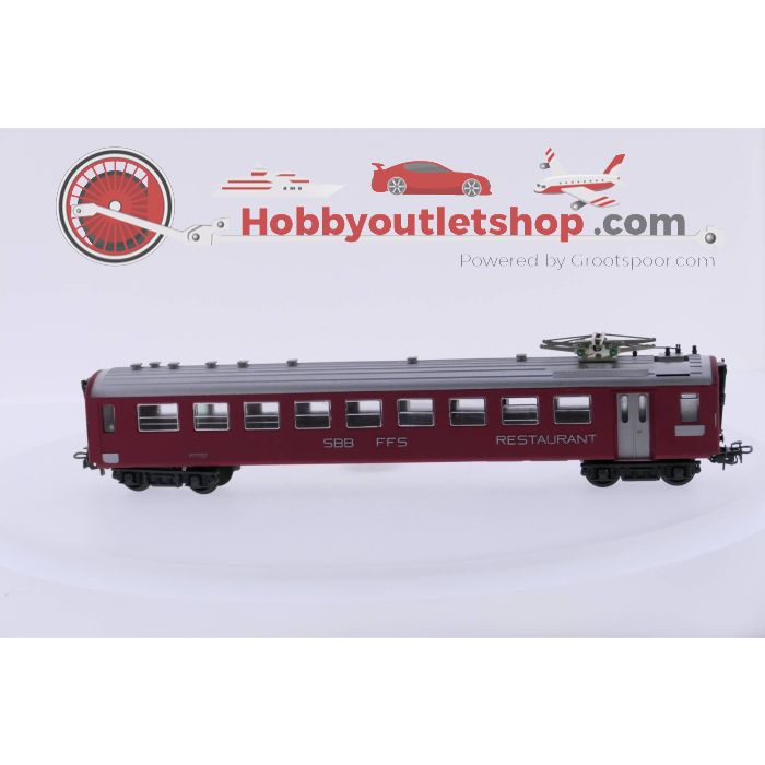 Schaal H0 HAG 405.03 Schweizerische Bundesbahnen (SBB) /  Chemins de fer fédéraux Suisses (CFF) restauratiewagen #P12