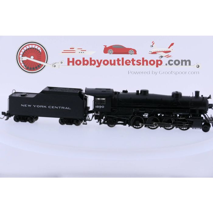 Schaal H0 TRIX 22801 NYC Stoomlocomotief met getrokken tender. Digitaal #2555