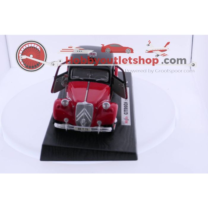 Schaal 1:18 MAISTO 35821 Citroën 15 CV 6 CyYL 1952 Taxi uitvoering #2468 - sku: 20221224101819 - Gebruikt - Zo goed als nieuw - Afbeelding 1