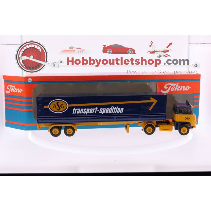 Schaal 1:50 TEKNO SCANIA VABIS TRUCK OPLEGGER ASG #2492 - sku: 20221229100506 - Gebruikt - Zo goed als nieuw - Afbeelding 4