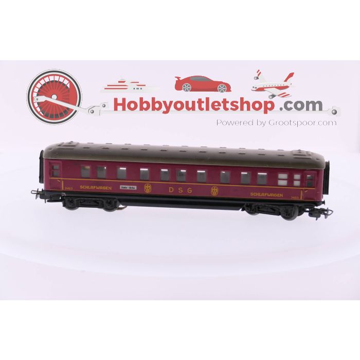 Schaal H0 Märklin 346/3 Deutsche Service-Gesellschaft der Bahn (DSG) slaapwagen #2772 - sku: 20230131120025 - Gebruikt - Zeer goede staat - Afbeelding 1