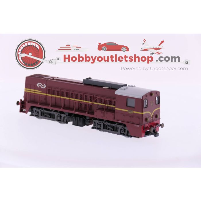 Schaal H0 Roco 04155B NS 2200 diesellocomotief bruin #2865
