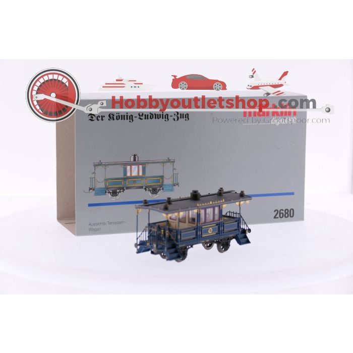 Schaal H0 Märklin 2680 Set Der Konig Ludwig Zug", Locomotief "Tristan" met drie rijtuigen en Märklin 4396 Set met twee koninklijke personenrijtuigen Digitaal #3545 - sku: 20230224094344 - Gebruikt - Zo goed als nieuw - Afbeelding 4