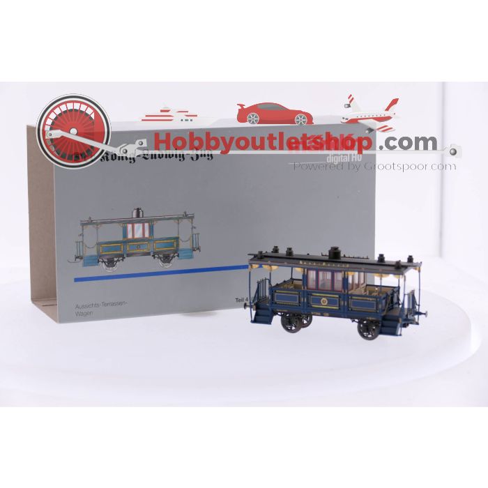 Schaal H0 Märklin 2680 Set Der Konig Ludwig Zug", Locomotief "Tristan" met drie rijtuigen en Märklin 4396 Set met twee koninklijke personenrijtuigen Digitaal #3545 - sku: 20230224094344 - Gebruikt - Zo goed als nieuw - Afbeelding 5