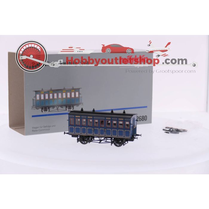 Schaal H0 Märklin 2680 Set Der Konig Ludwig Zug", Locomotief "Tristan" met drie rijtuigen en Märklin 4396 Set met twee koninklijke personenrijtuigen Digitaal #3545 - sku: 20230224094344 - Gebruikt - Zo goed als nieuw - Afbeelding 9
