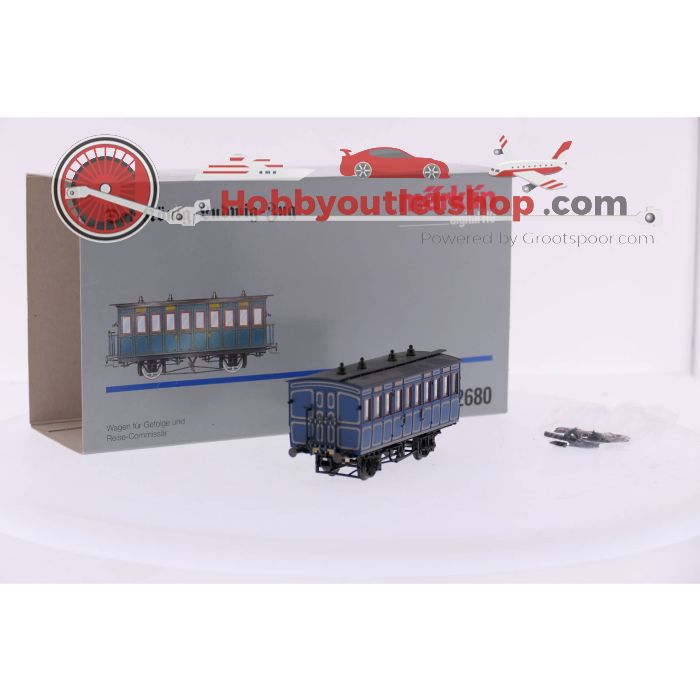 Schaal H0 Märklin 2680 Set Der Konig Ludwig Zug", Locomotief "Tristan" met drie rijtuigen en Märklin 4396 Set met twee koninklijke personenrijtuigen Digitaal #3545 - sku: 20230224094344 - Gebruikt - Zo goed als nieuw - Afbeelding 10