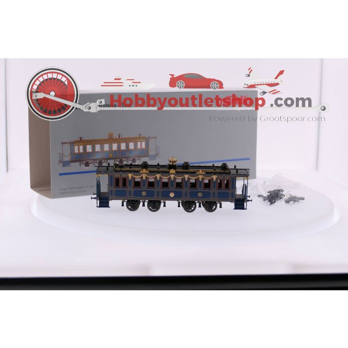 Schaal H0 Märklin 2680 Set Der Konig Ludwig Zug", Locomotief "Tristan" met drie rijtuigen en Märklin 4396 Set met twee koninklijke personenrijtuigen Digitaal #3545 - sku: 20230224094344 - Gebruikt - Zo goed als nieuw - Afbeelding 13