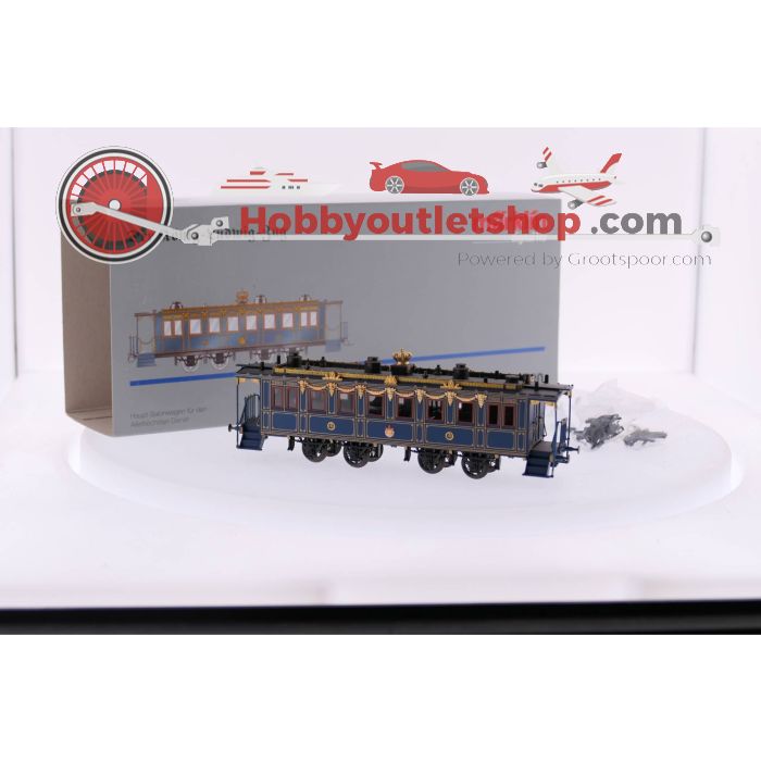 Schaal H0 Märklin 2680 Set Der Konig Ludwig Zug", Locomotief "Tristan" met drie rijtuigen en Märklin 4396 Set met twee koninklijke personenrijtuigen Digitaal #3545 - sku: 20230224094344 - Gebruikt - Zo goed als nieuw - Afbeelding 14