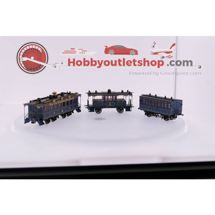 Schaal H0 Märklin 2680 Set Der Konig Ludwig Zug", Locomotief "Tristan" met drie rijtuigen en Märklin 4396 Set met twee koninklijke personenrijtuigen Digitaal #3545 - sku: 20230224094344 - Gebruikt - Zo goed als nieuw - Afbeelding 17