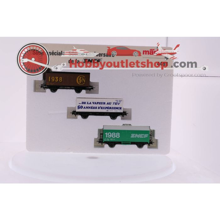 Schaal H0 Märklin 4488 Set van drie '50 jarig bestaan SNCF' goederenwagons #3554 - sku: 20230224020839 - Gebraucht - Sehr guter Zustand - Bild 2