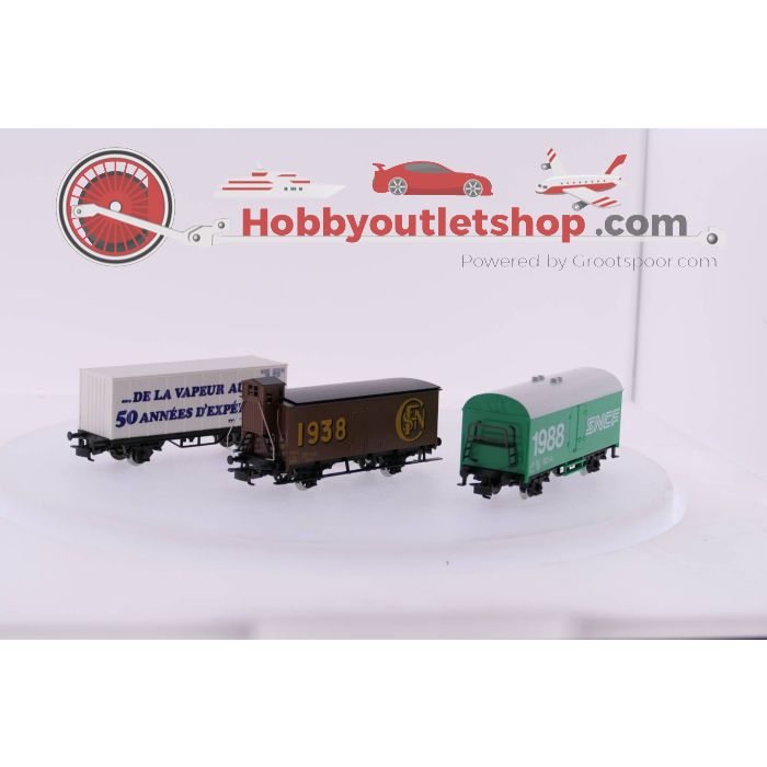 Schaal H0 Märklin 4488 Set van drie '50 jarig bestaan SNCF' goederenwagons #3554 - sku: 20230224020839 - Gebraucht - Sehr guter Zustand - Bild 4