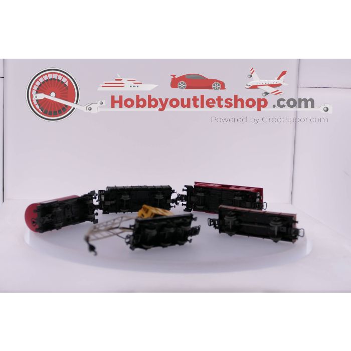 Schaal H0 Märklin 4671 Kraanwagen, 4503 Lage Boord wagen, 7645 ketelwagen, Rongenwagon met remhuis en een bagagewagon #3571 - sku: 20230302095444 - Gebraucht - Guter Zustand - Bild 4