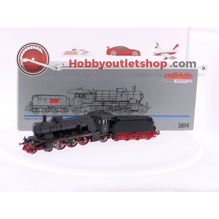 Schaal H0 Märklin 3614 Stoomlocomotief met tender Klasse C van de K.W.St.E. #3672