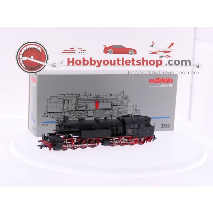 Schaal H0 Märklin 3796 Stoomlocomotief 96 017 'Mallet' van de DRG Digitaal #3673 - sku: 20230316123134 - Gebruikt - Zo goed als nieuw - Afbeelding 1