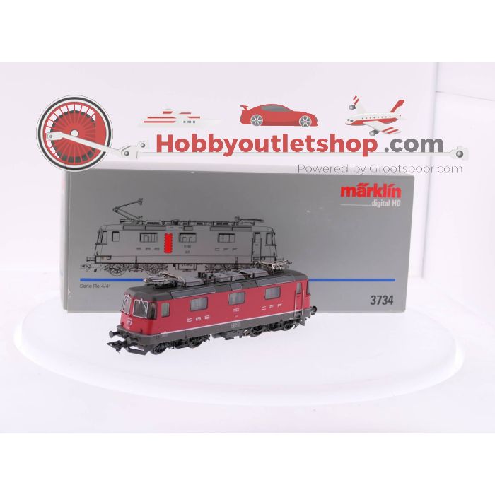 Schaal H0 Märklin 3734 Elektrische locomotief Re 4/4 van de SBB Digitaal #3675 - sku: 20230316021957 - Gebruikt - Zeer goede staat - Afbeelding 1