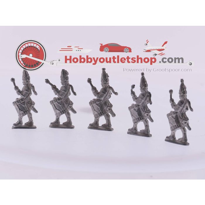 Tinnen soldaatjes ongeverfd, set van drie verschillende soldaatjes, in totaal 13 stuks. #3684 - sku: 20230316043036 - Gebruikt - Zeer goede staat - Afbeelding 3