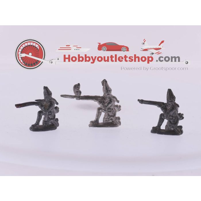 Tinnen soldaatjes ongeverfd, set van drie verschillende soldaatjes, in totaal 13 stuks. #3684 - sku: 20230316043036 - Gebruikt - Zeer goede staat - Afbeelding 4