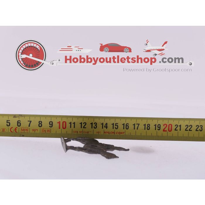 10 tinnen ongeverfde soldaatjes en een geweer #3690 - sku: 20230317095548 - Gebraucht - Massiger Zustand - Bild 3